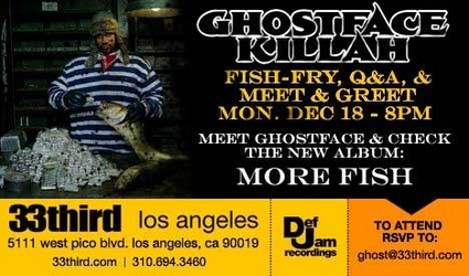 Ghostface Fish Fry, Meet & Greet and Q&A