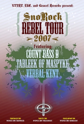 SnoRock Rebel Tour - Front of Flyer