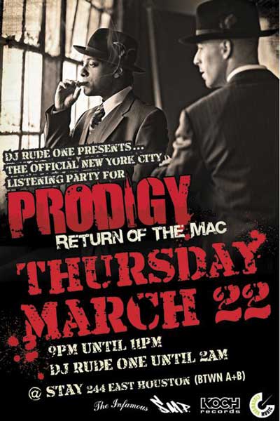 Prodigy - Return Of The Mac Listening Party in NYC