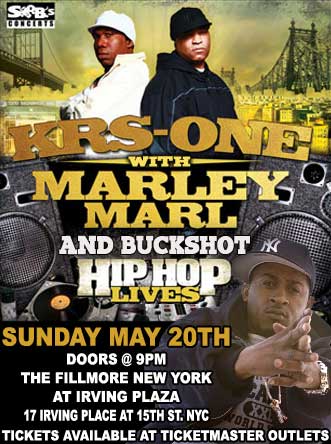 KRS-One show in NYC Flyer