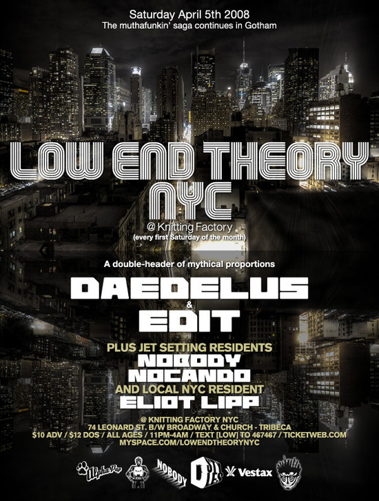 Low End Theory NYC Apr. 5th