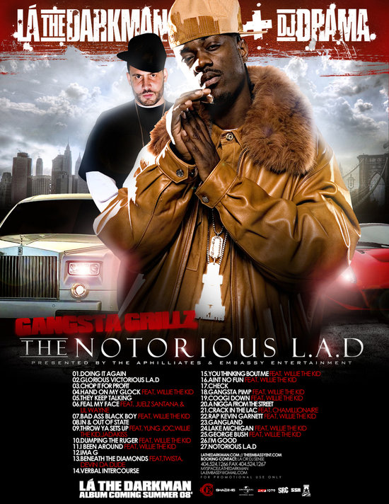 La The Darkman + Dj Drama - Gangsta Grillz - Notorious L.A.D.