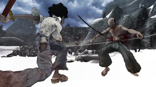 Pic still from Afro Samurai game