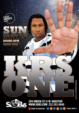 KRS-One Live in NYC (May 25th, 8pm)