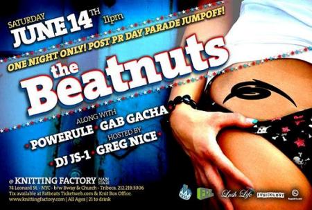 The Beatnuts Live in NYC (6/14, 11pm) [flyer]