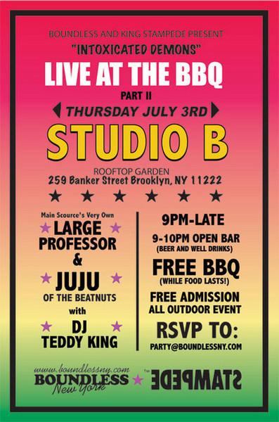 Large Professor and JuJu DJing Tomorrow Night in Brooklyn, NY