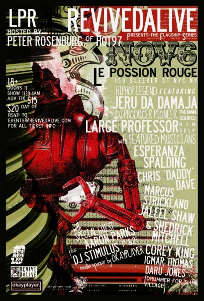 Jeru The Damaja and Large Professor Performing in NYC Tonight