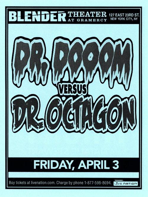 Kool Keith as Dr. Octagon Vs. Dr. Dooom